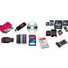 SSD, HDD, flashdisk, carte mémoire, lecteur, graveur