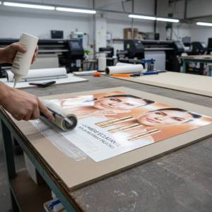 Contre-collage sur carton Gris-Gris à Sfax en Tunisie