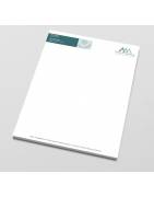 Entête de lettre et ordonnances: Impression offset numérique à Sfax en Tunisie d'entêtes de lettre et ordonnances sur papier offset blanc 80g ou vergé.