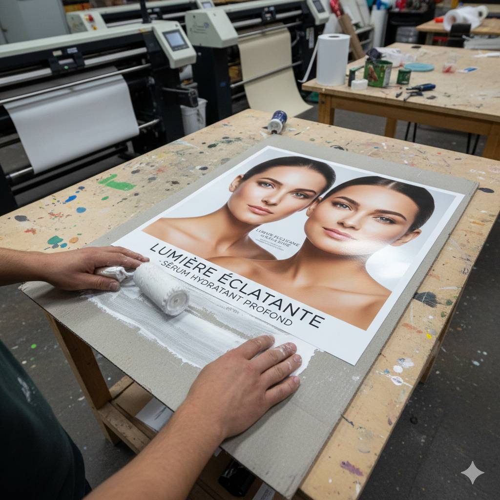 Contre-collage sur carton et pvc sfax